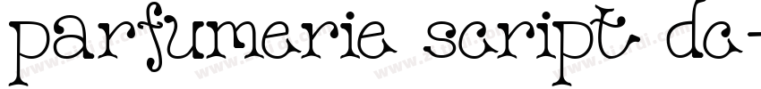 parfumerie script dc字体转换